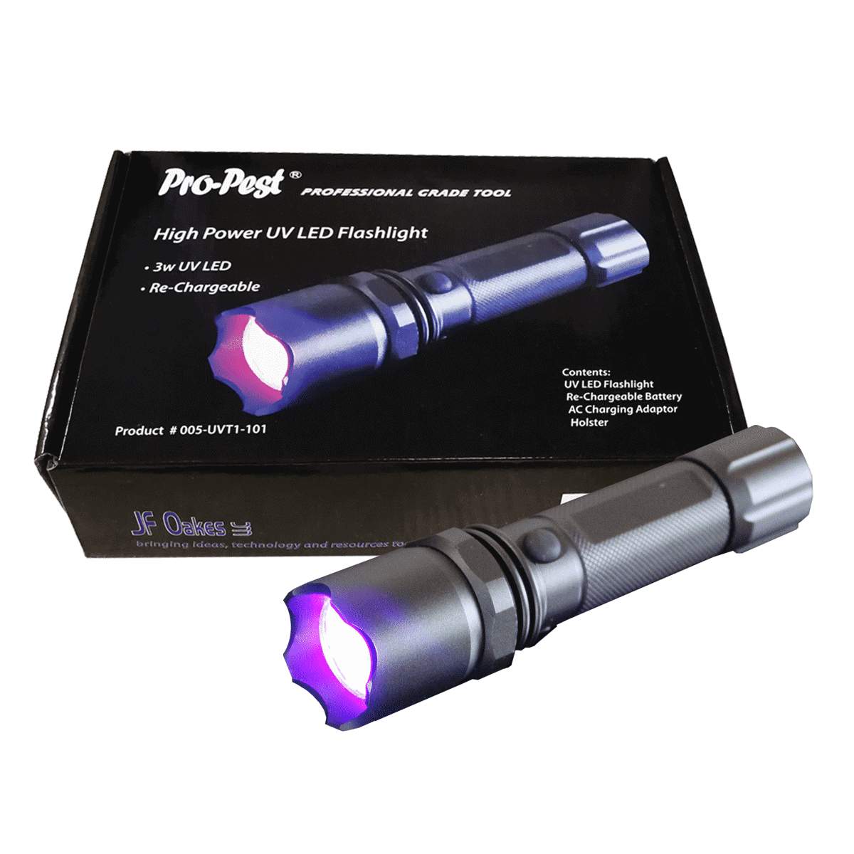 Pro-Pest LED UV Rechargeable Flashlight - Image 2