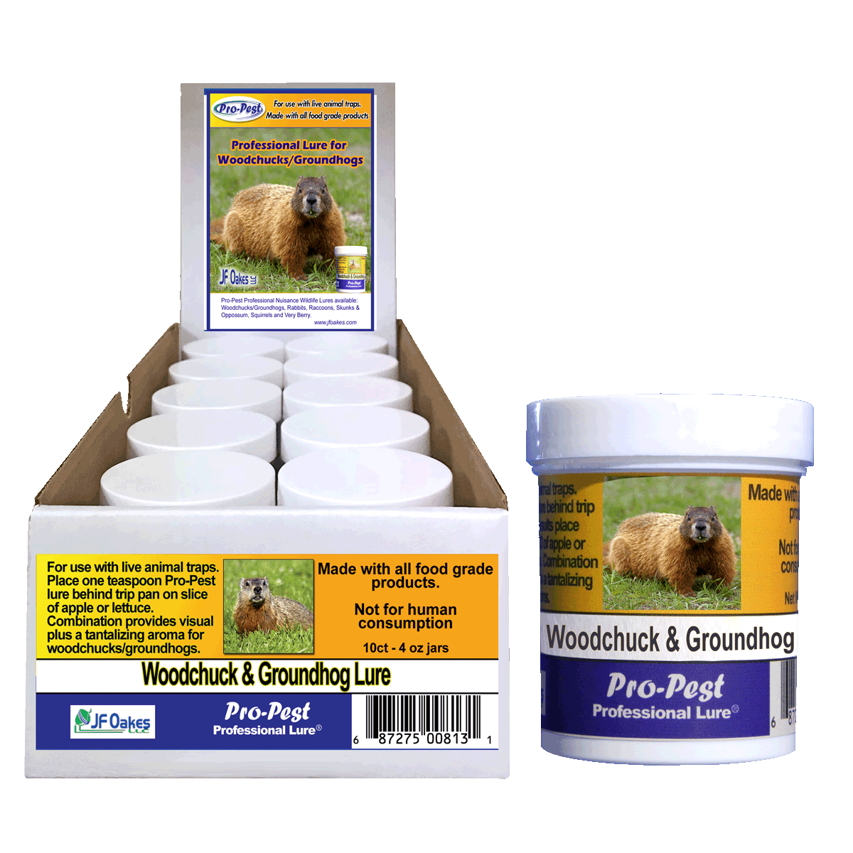 Pro-Pest Woodchuck/Groundhog Lure - Prof 4 oz Jars - 10ct - Image 2